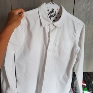 Boys white dress shirt